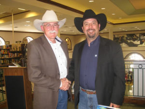 Reavis and C.J. Box, Edgar Award Winning Author, at his book signing in Dallas.